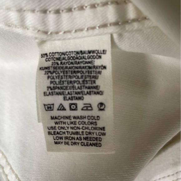 Free People White Stretch Mini Skirt Sz 2 - Picture 10 of 12